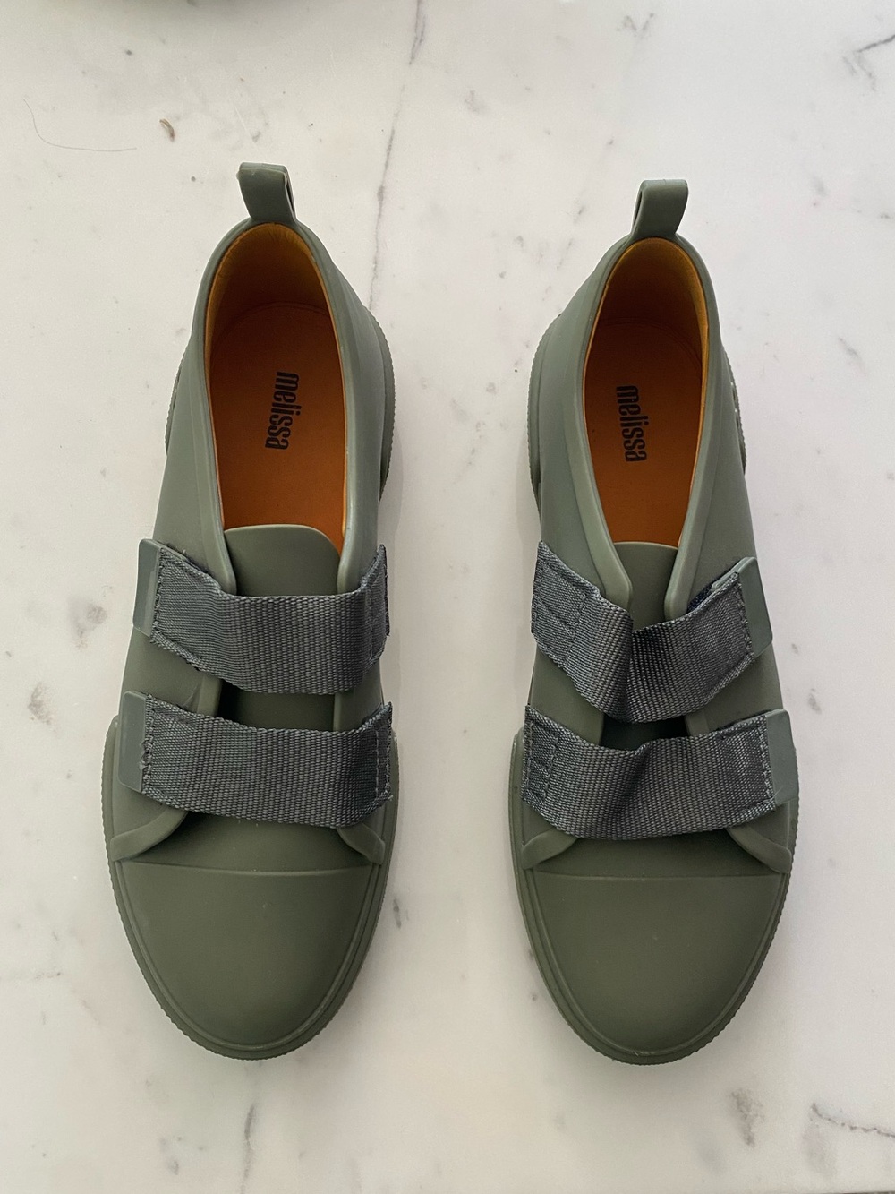 Melissa woman’s green double strap sneakers